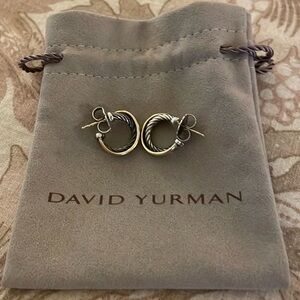 David Yurman Crossover Hoops
Sterling with 18k yellow gold